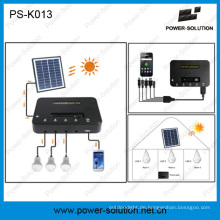 Lampe Solaire Puissante Avec USB Handy Chargeur Et 4W Panneau Solaire + Trois 1W LED Ampulle + 5200Li-Ionen-Batterie